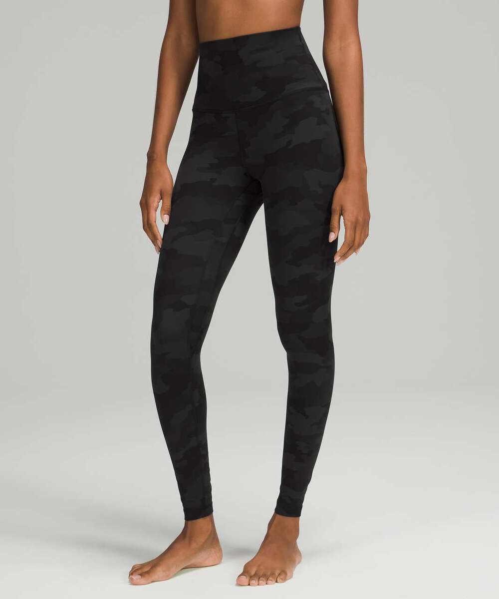 Lululemon Align High-Rise Pant 28” Heritage Camo Deep Coal Size 6